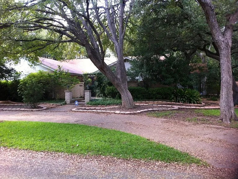 Front Circular Driveway plus Side driveway to double garage.