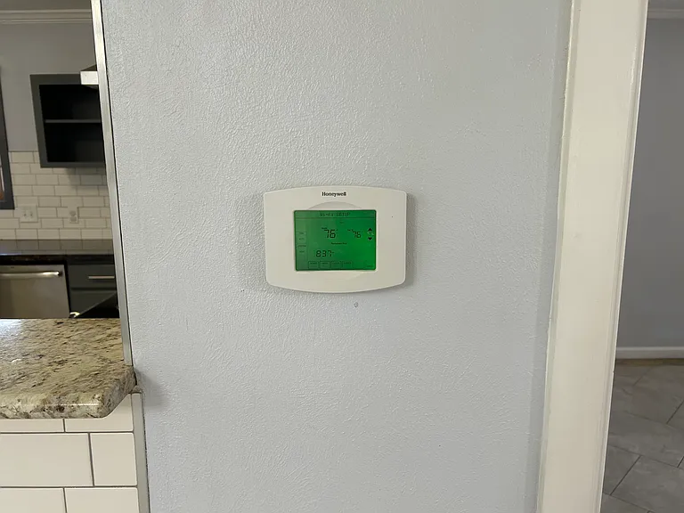 Smart thermostat with WiFi.