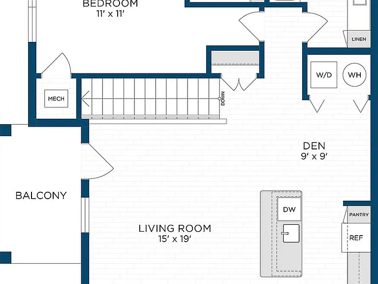 Floor Plan A2 | Echelon at Charlotte | Apartments in Charlotte, NC Floor Plan A2 | Echelon at Charlotte | Apartments in Charlotte, NC