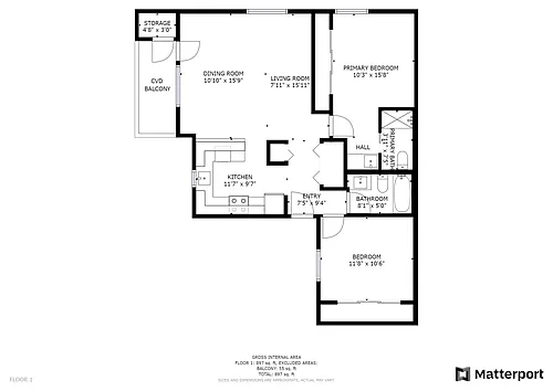 Floor plan 2X2