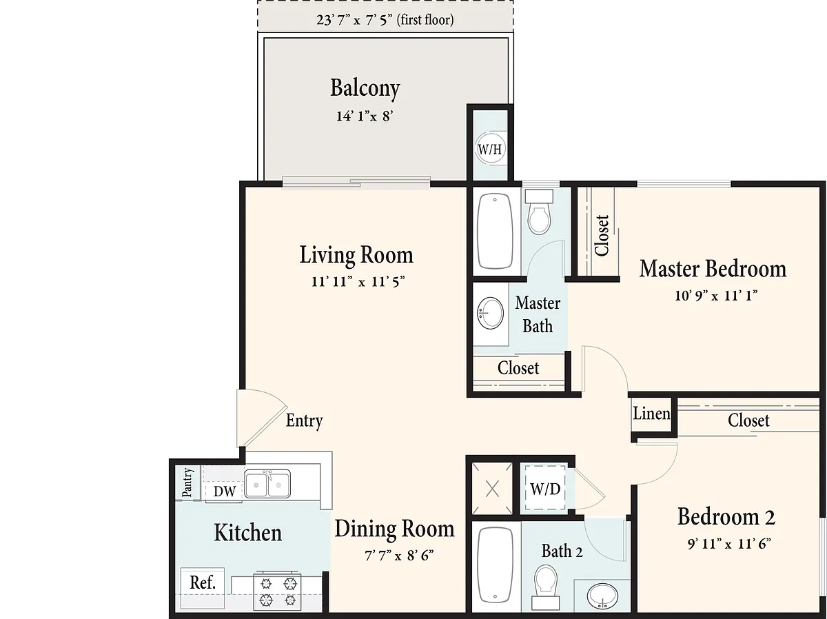 Floor plan The Valley Place - Downstairs