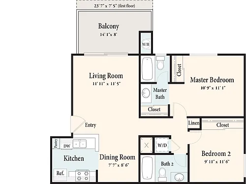 Floor plan The Valley Place - Downstairs