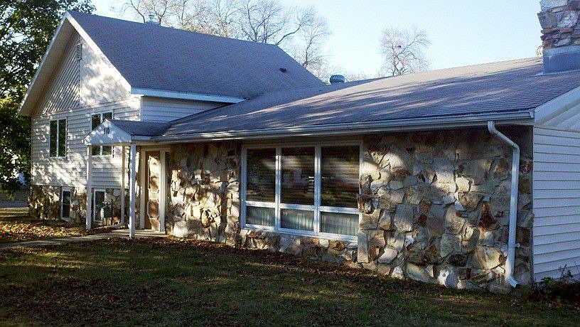 Front of Home with Beautful Stone Work