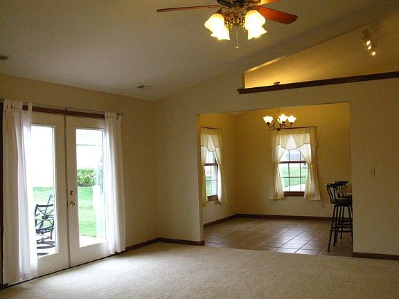 Great room into kitchen