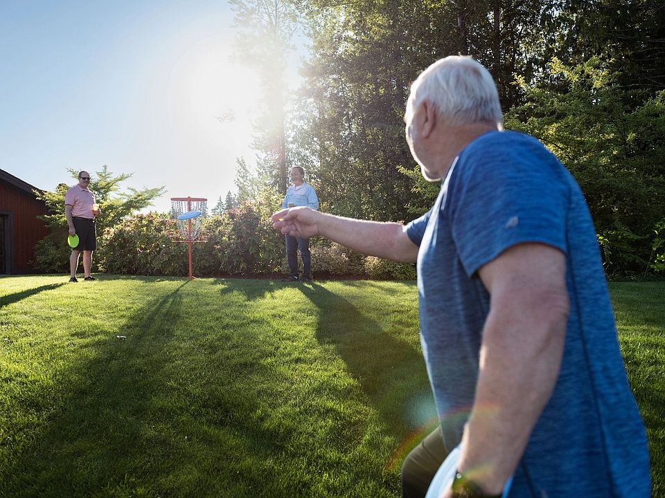 Homeowner Member Playing Lawn Games