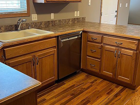 Custom wood cabinets