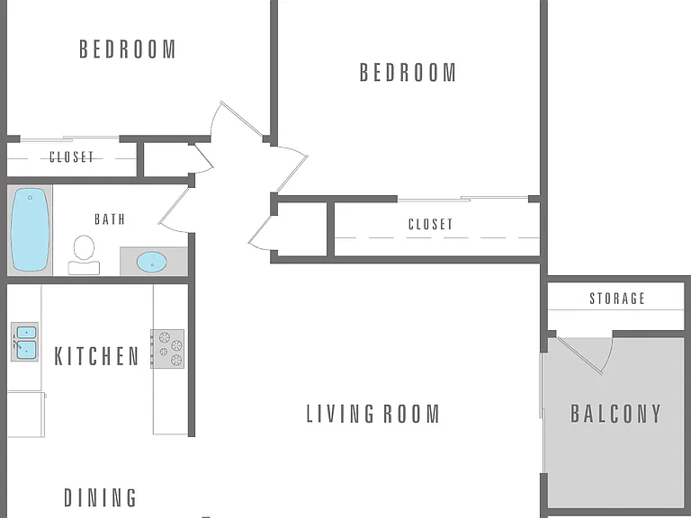 2 Bed 1 Bath 2 Bed 1 Bath