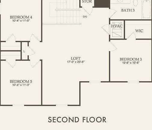 Second Floor 5 br 3 ba
