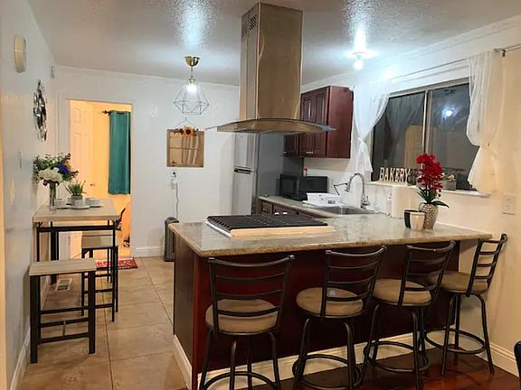 The kitchen view