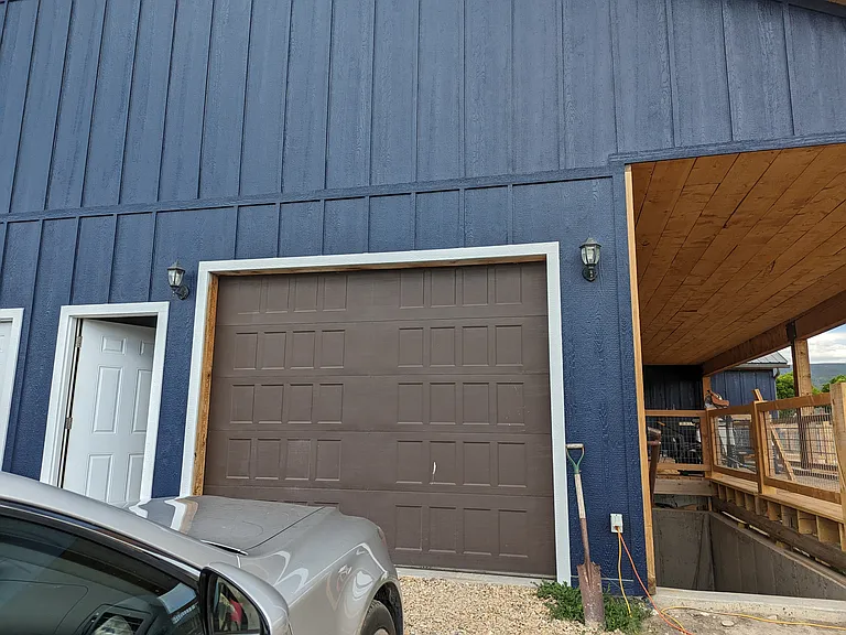 Garage and external entrance