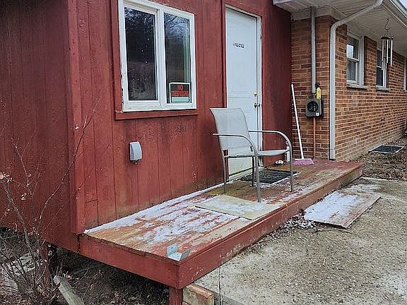 Back porch with addon