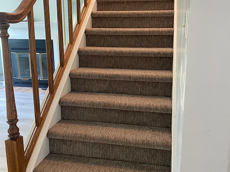 New carpet going upstairs.