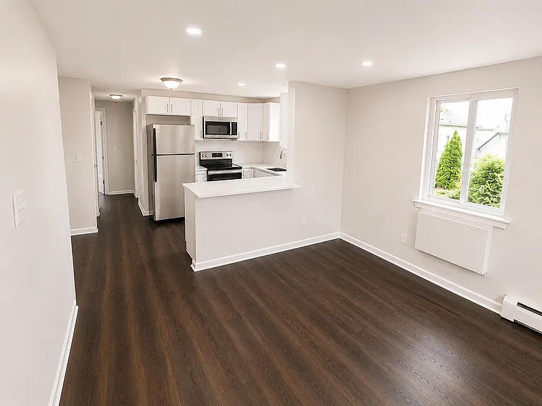 Modern apartment with open living space
