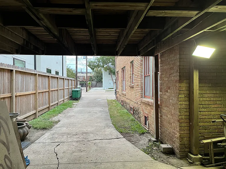Lighting under deck to driveway parking