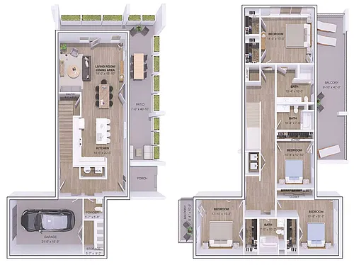 Floor plan 5B-4A