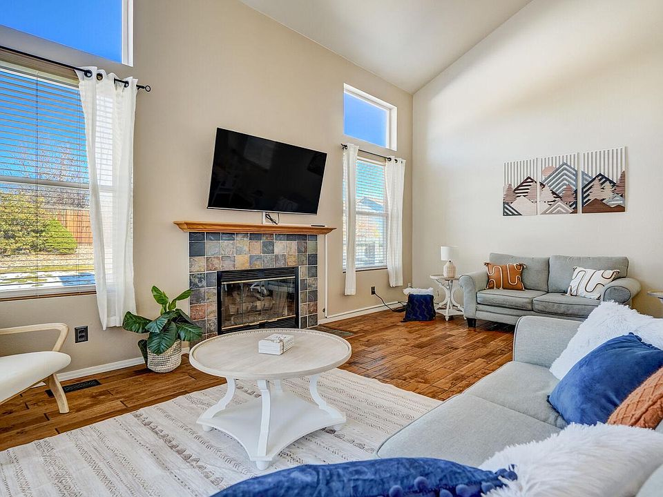 Cozy up to the warm fireplace!