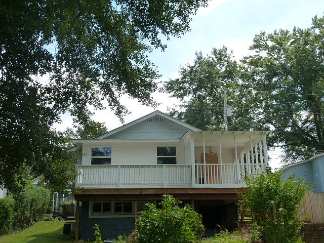 view of deck from back