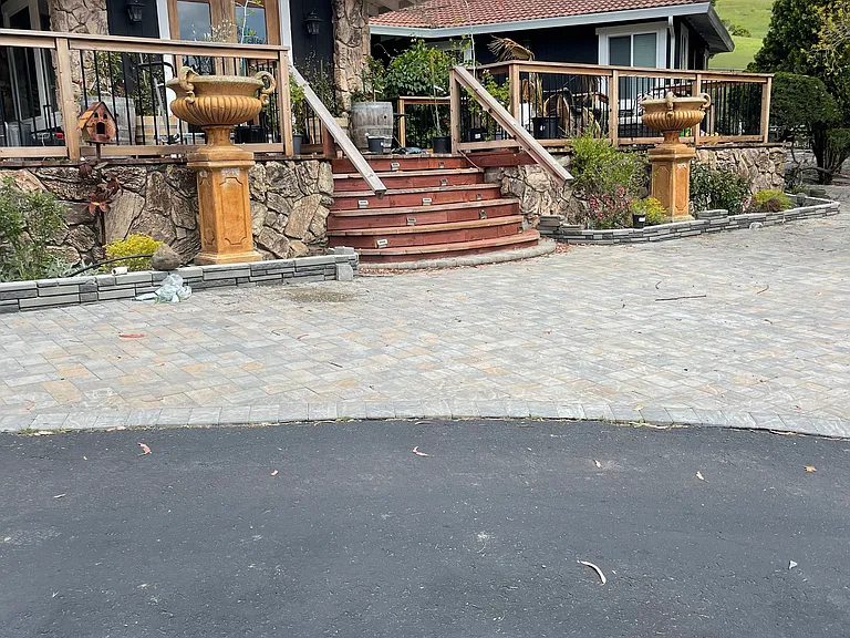Front entrance and deck