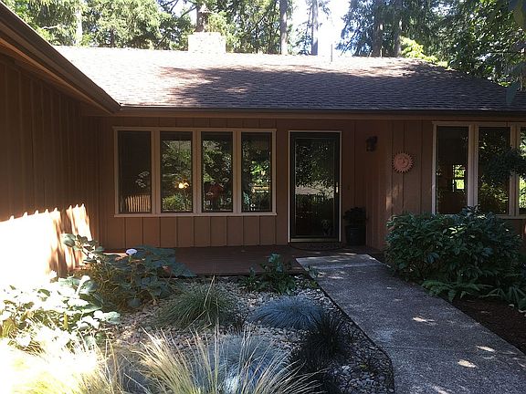 No mowing - mulch and rocks
