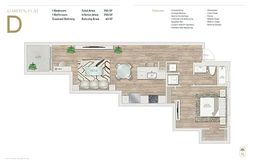 Floor plan Garden Flat D