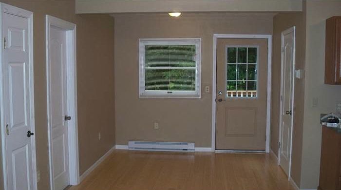 living room and back door