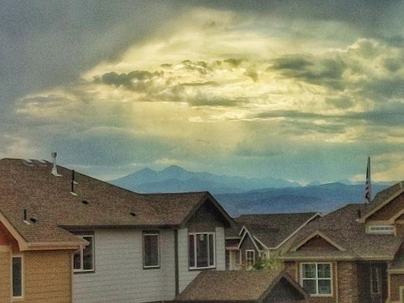 Long Peak mountain view from master bedroom