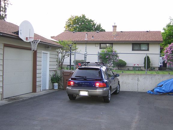 2 car garage and driveway