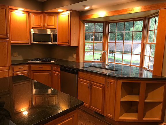 Picture window in kitchen