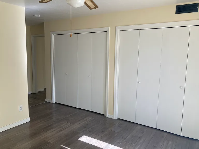 Bedroom #1 closets, off front courtyard