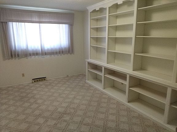 Unique built in shelves