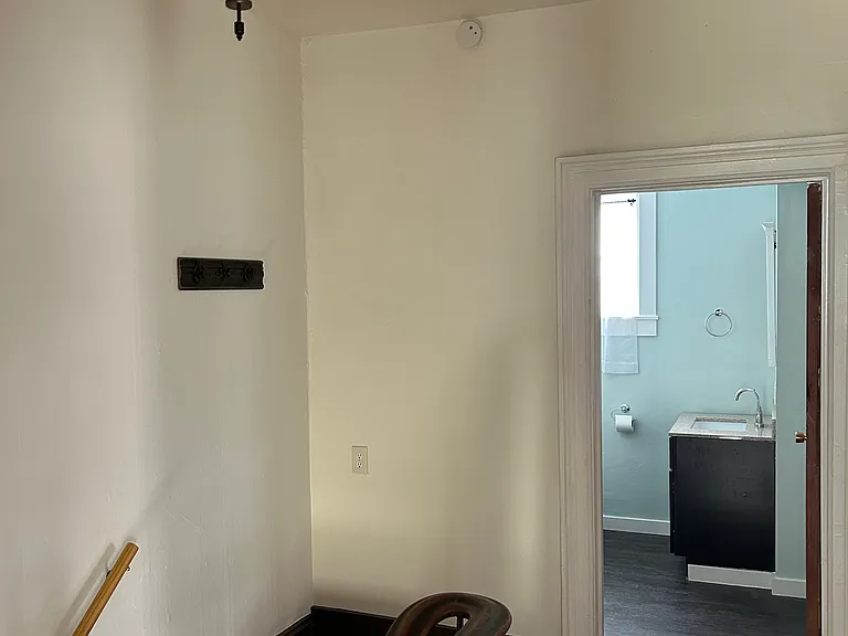Landing at the top of the stairs