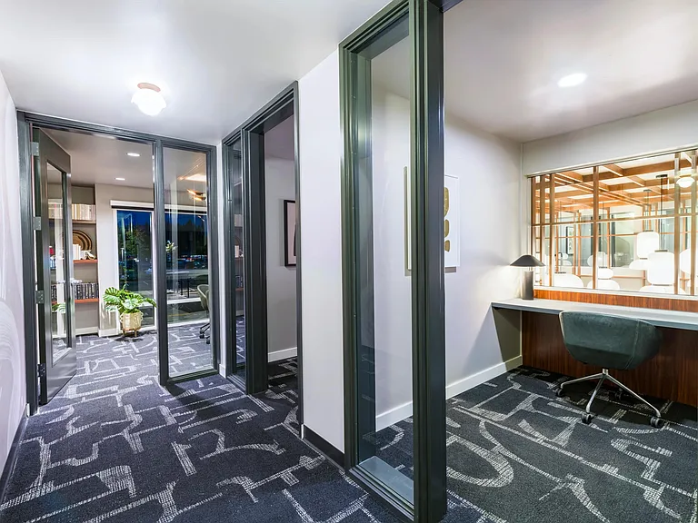 Enter into productivity with our private coworking suite_where comfort meets concentration.