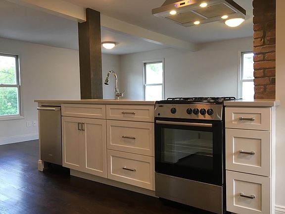 Stainless steel gas stove, range hood and dishwasher
