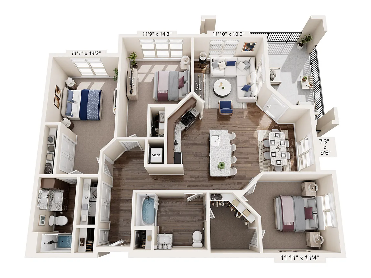 Floor plan C1HC