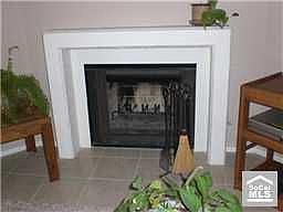 Cozy fireplace in living room!