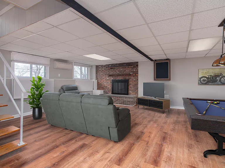 lower level living room