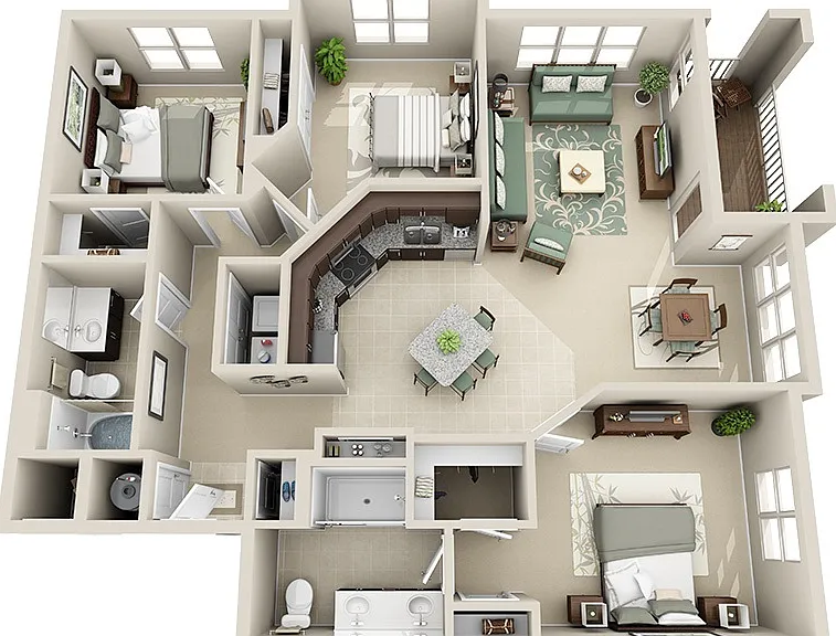 Savannah floor plan Junction Six Forks