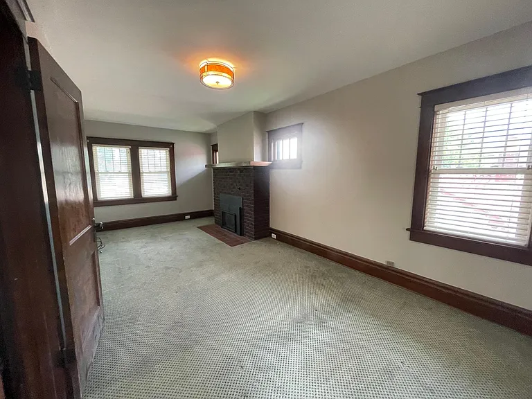 Master bedroom with gas fireplace