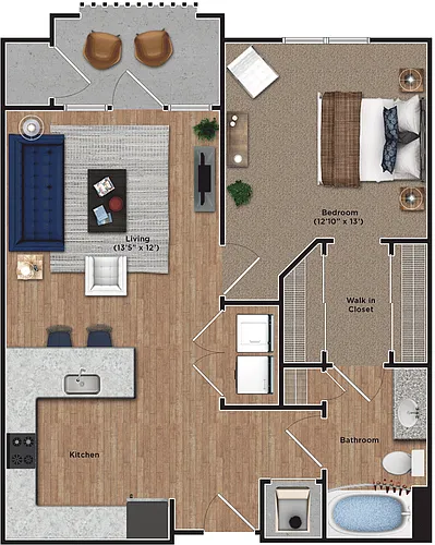 Floor plan 1Aa