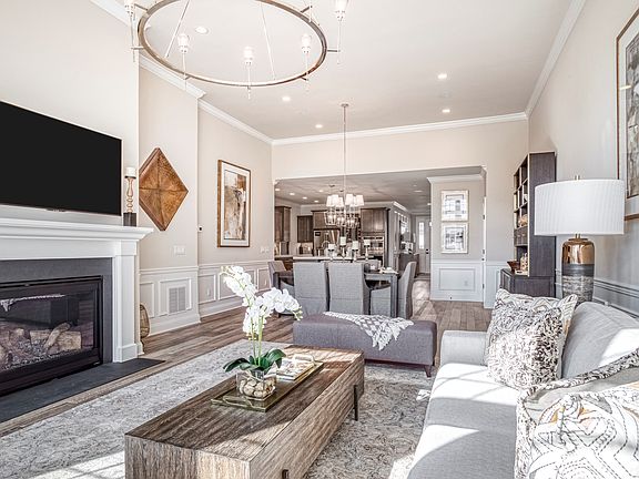 Great room with fireplace