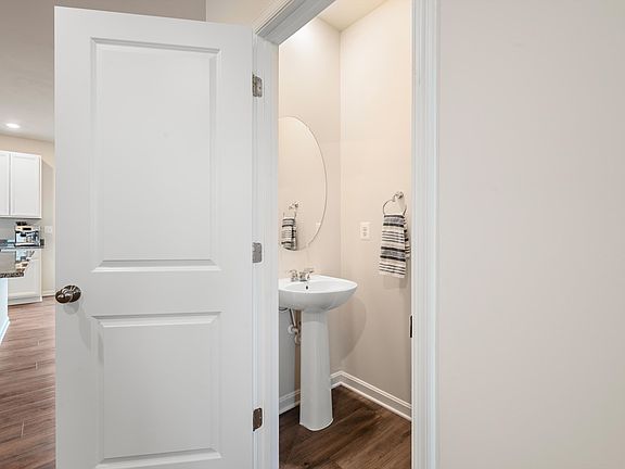 half bath off kitchen