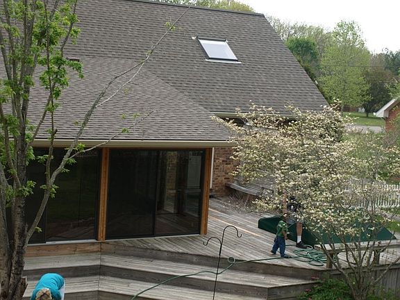 View of sun room/deck