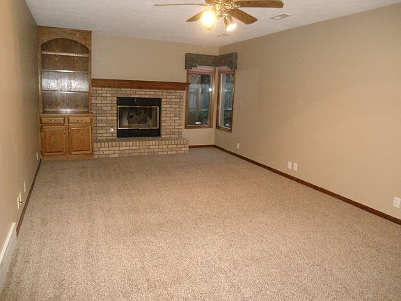 Family room with gas fireplace