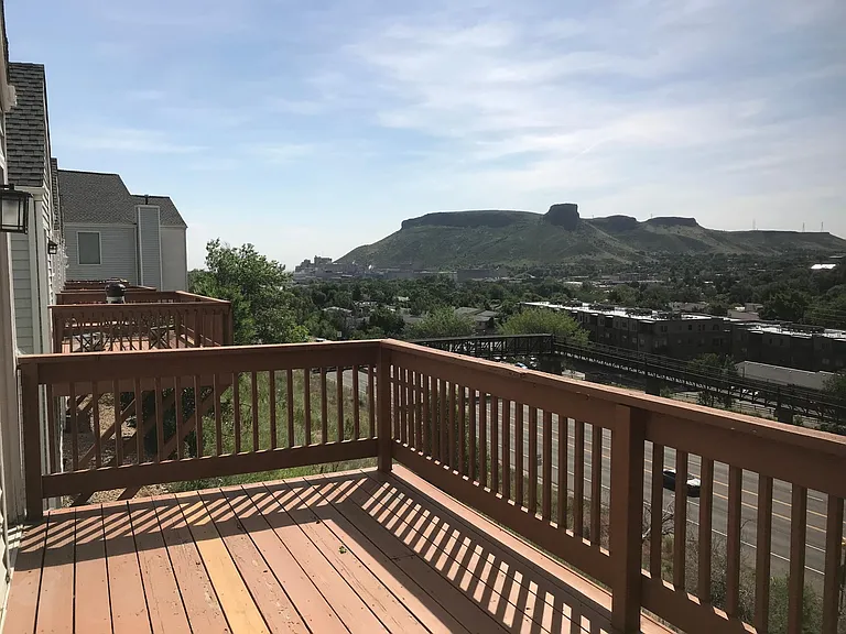 Deck view of South Table Mtn