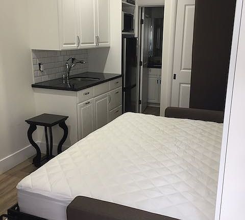 Full Size bed in the down position