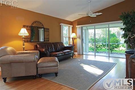 Living area's with Bamboo flooring. Open floor plan. Overlooks private lania