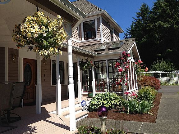 Front door, sunroom