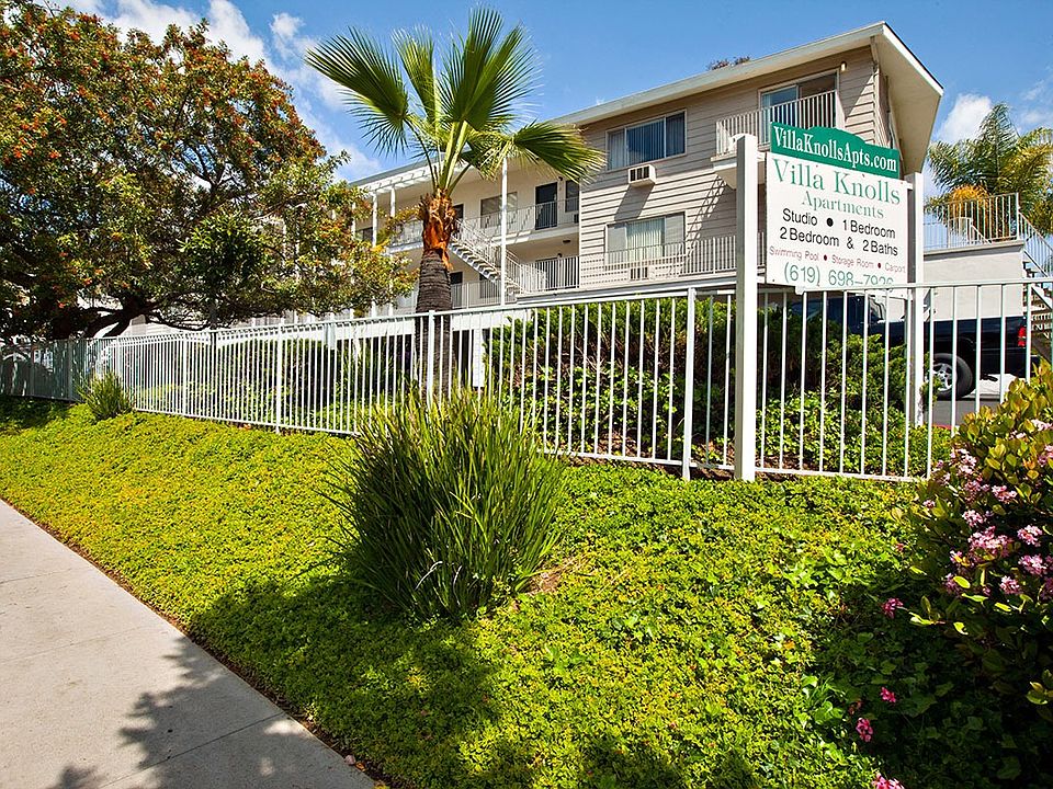 Gated community at Villa Knolls in La Mesa, California.
