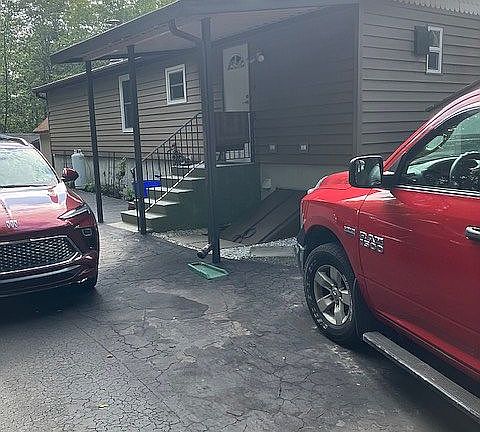 rear/right of home