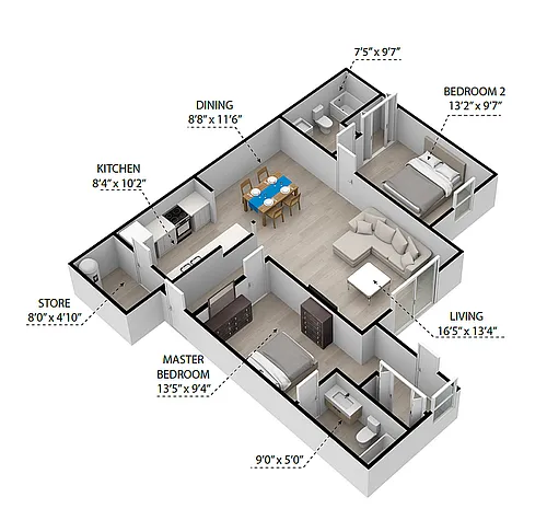 Floor plan The Buckingham